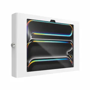 Compulocks Apex Secured Enclosure Wall Mount for Apple iPad Pro M4 11" White Aluminum with 2 Keys