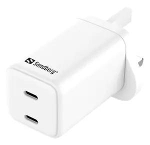 Sandberg AC Charger Dual USB-C PD65W UK