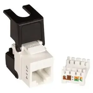 Ethernet Cat6 неэкранированный Flip Jack Lanview LVN128143 — модульный RJ45 вставной разъём