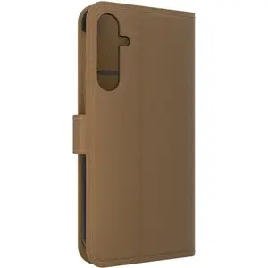 Folio Case Zagg for iPhone 16E/15/14/13 — Brown, protective folio cover with card pocket