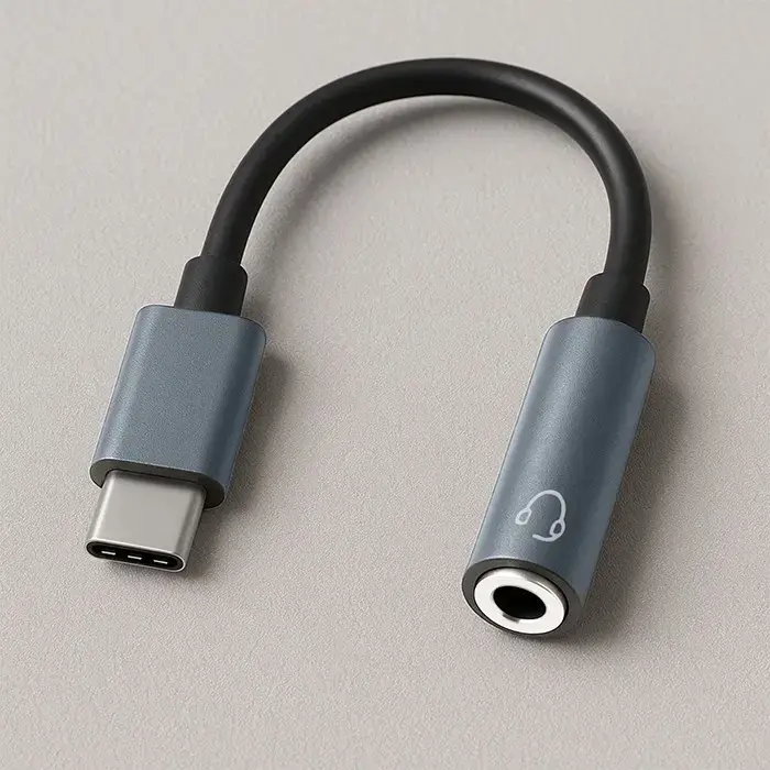 QOLTEC USB-C uz 3,5 mm adapteris 10 cm Photo 3