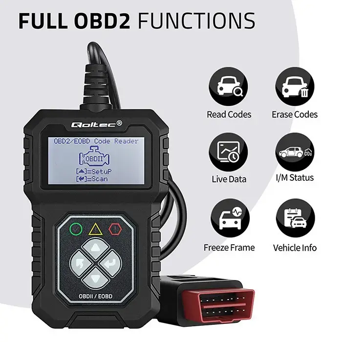 OBDII ierīce QOLTEC ProLine 50684 Photo 2