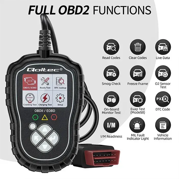 OBDII tester QOLTEC ProLine 50685 Photo 2