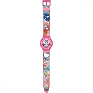 Детские часы Kids Euroswan Hello Kitty HK50153, наручные, аналоговые, декоративный циферблат