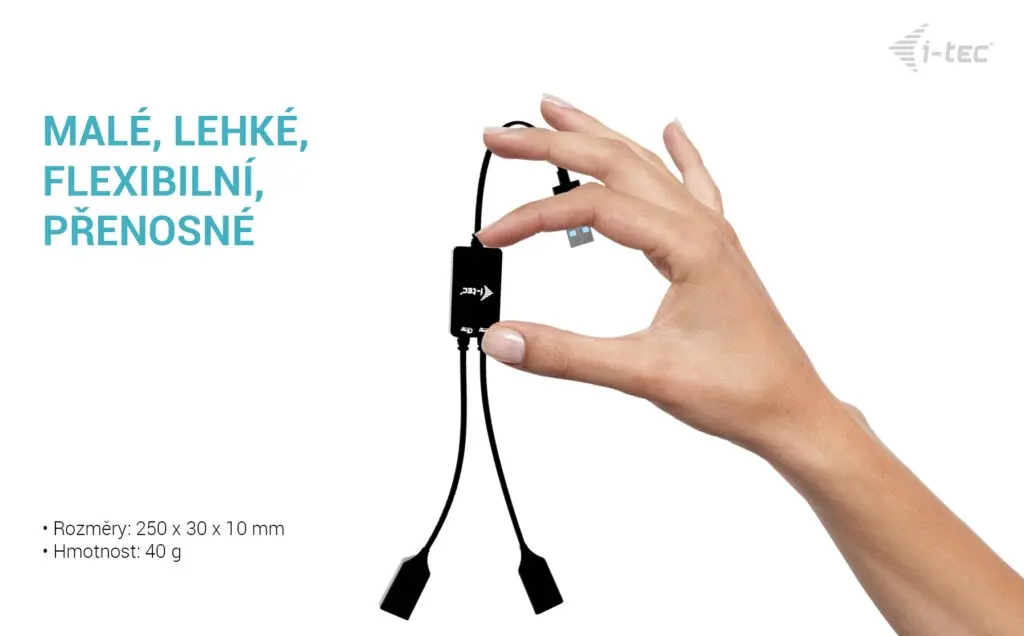 ITEC USB-A Cable Hub 2-port U3CBLHUB2A Photo 2