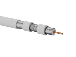 A-LAN KRT102A0LS500D RG-6 Coaxial Cable 75 Ohm Trishield 500m