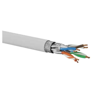 Tīkla kabelis Q-LANTEC KIS6ALSOH500DQ S/FTP Cat.6A daudzvadu 23 AWG LSOH 500 m pelēks