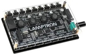 Fan and ARGB Controller Lamptron CY816 Black — 6 fan ports, 8 ARGB zones