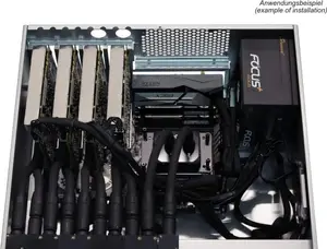 Система жидкостного охлаждения для стоек Alphacool ES 4U 19" – монтаж в 4U