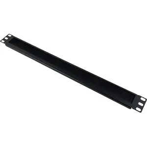 Kabeļu sukas ievads A-LAN PK047 1U, tērauds, melns, 482×44 mm