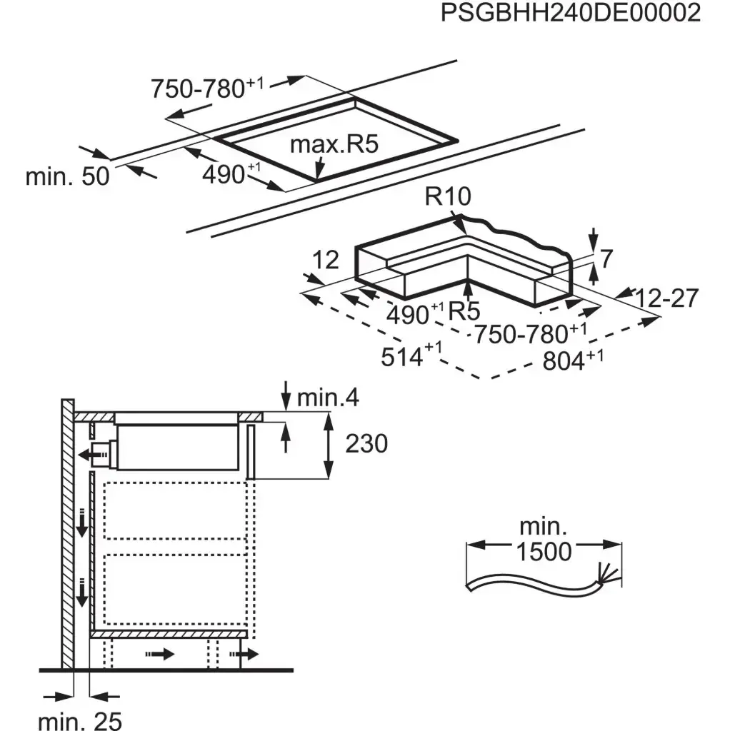 Built-in Cooktop AEG TH84CC23CZ Photo 3