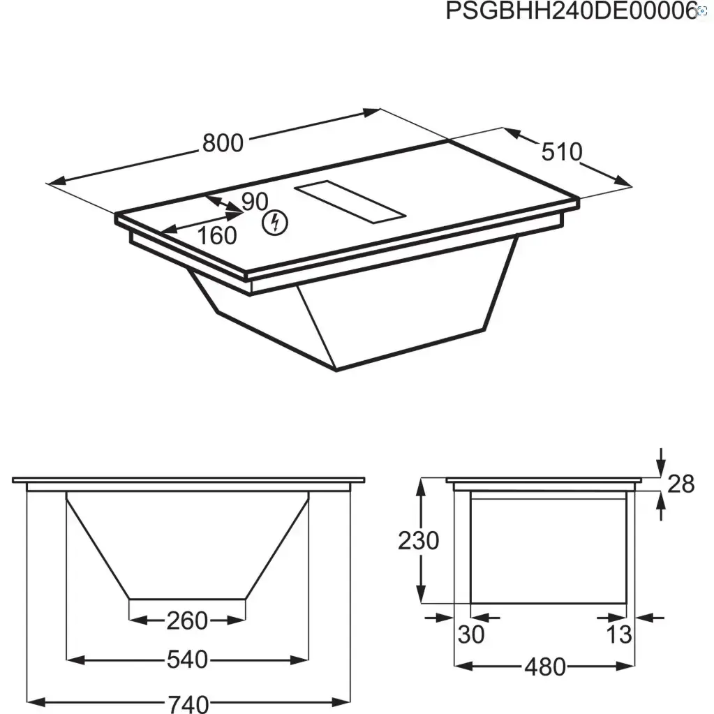 Built-in Cooktop AEG TH84CC23CZ Photo 4