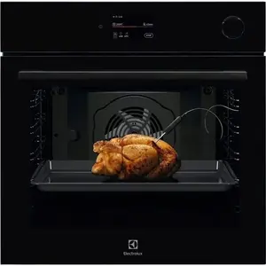 Встраиваемый электрический духовой шкаф Electrolux LOC9P3XZ, 72 л, A++, пиролитическая очистка, сенсорное управление, черное стекло