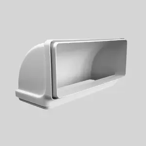 Аксессуар для вытяжки Elica CURVA RETTANGOLARE VERTIC 90 deg — прямоугольный вертикальный отвод 90°
