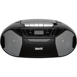 Telestar PBB 1 Portable Radio and CD Player, Analog FM Tuner, 2W RMS, Black
