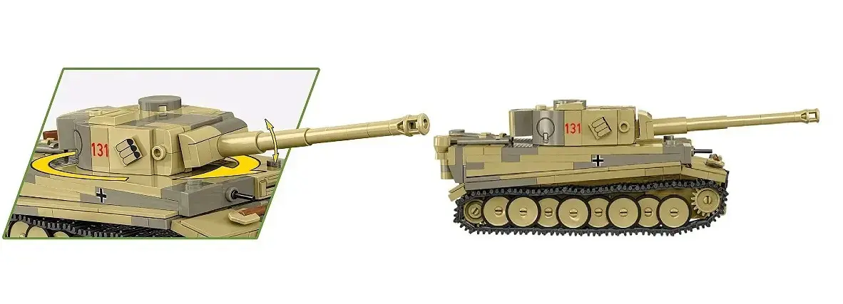 Cobi Panzer VI Tiger I konstruktors 442 detaļas Photo 6