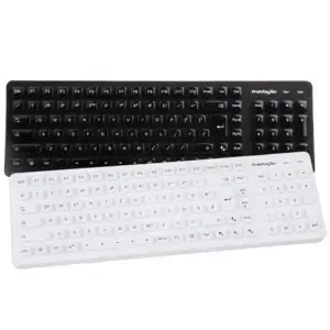 Keyboard PrehKeyTec SIK 2500 US-layout USB black — compact wired keyboard, US QWERTY layout