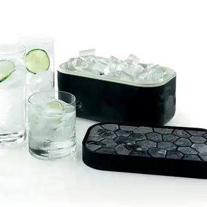 Ice tray Lekue 880247, rectangular 132 pcs, 125×225×120 mm, black