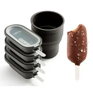 Ice cream molds Lekue set of 4 — silicone popsicle molds, reusable