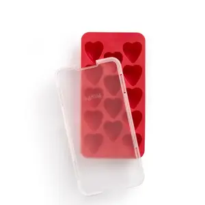Ice tray Lekue 882326 rectangular 14-piece, 120×230×30 mm, red