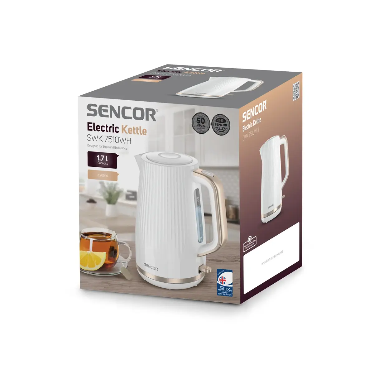 Elektriskais tējkanna SENCOR SWK7510WH 1,7 l 2200 W Photo 3