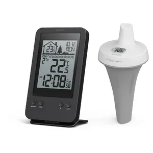 Laika stacija SENCOR SWS6900 ar bezvadu baseina sensoru, 4.1" LCD, iekšt./ārtelp. temperatūra, IPX7
