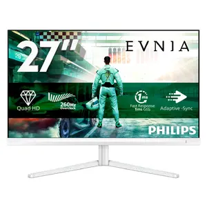 Datora monitors Philips Evnia 27M2N3501PA/00 27 collas Quad HD Fast IPS LCD 2560 x 1440 pikseļi 1 ms 260 Hz Balts