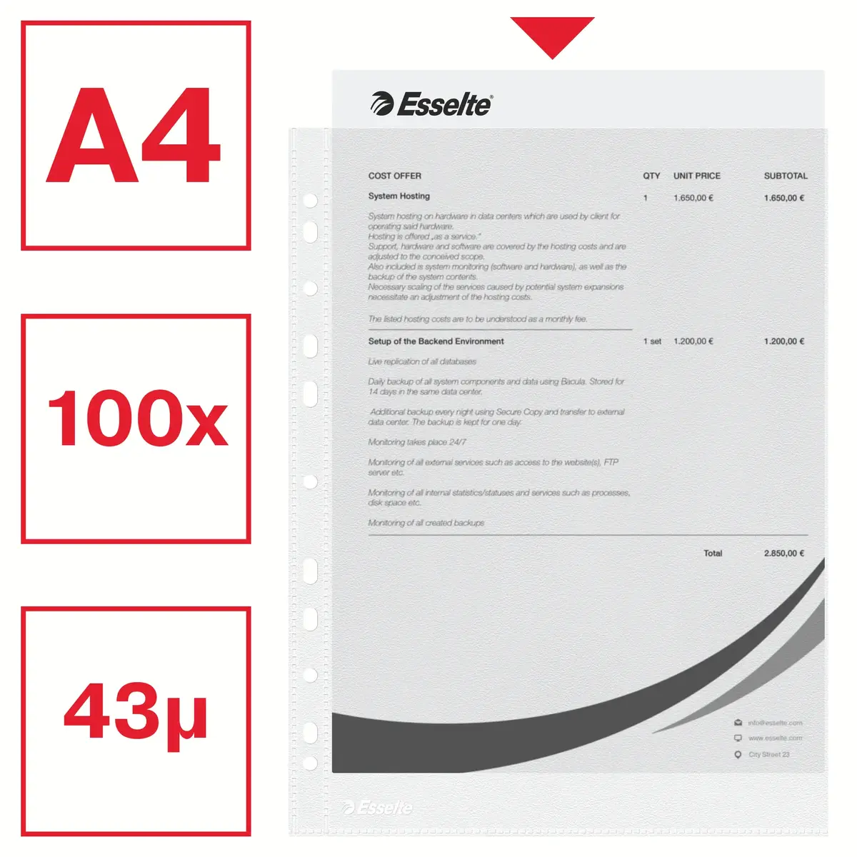 Esselte 56171 sheet protector 56171 Photo 3