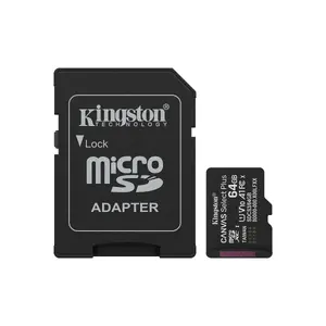 Флеш-память Kingston Technology 64GB microSDXC UHS-I Canvas Select Plus Gen3