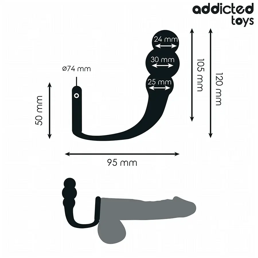 Анальная пробка ADDICTED TOYS Модель 1 Photo 5