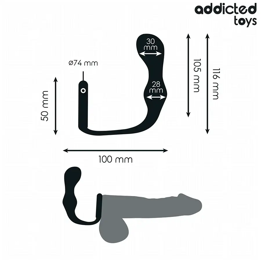 Анальная пробка ADDICTED TOYS Модель 3 Photo 4