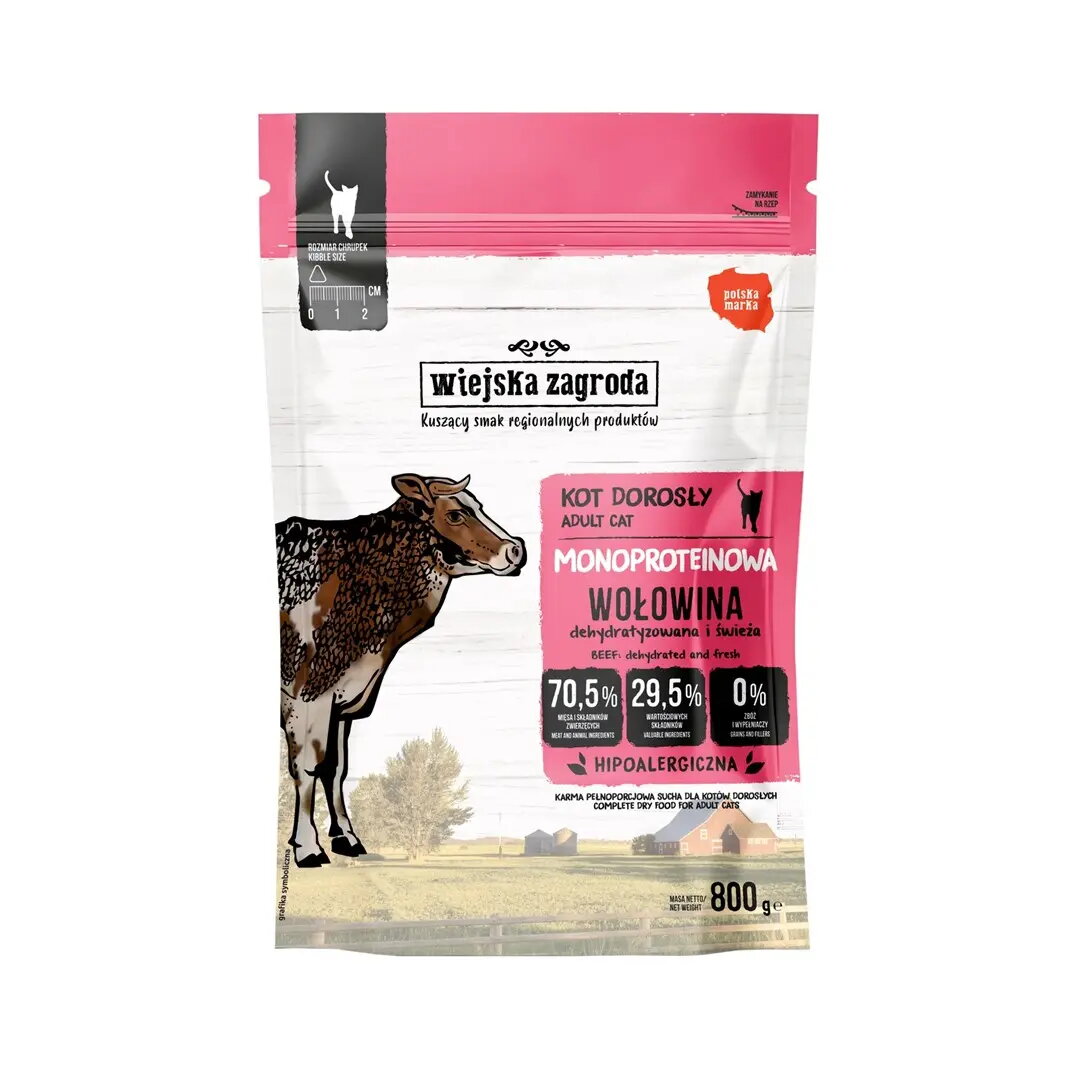 Mitrs suņu barība wiejskazagroda Monoprotein Beef