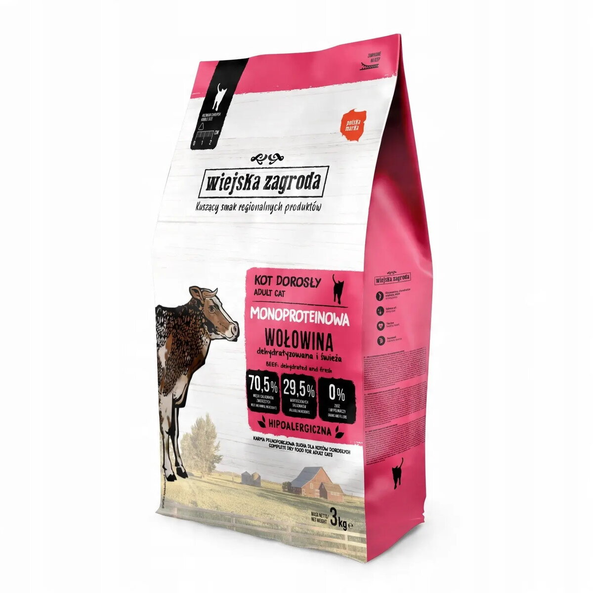 Sausais barības produkts suņiem wiejskazagroda Monoprotein