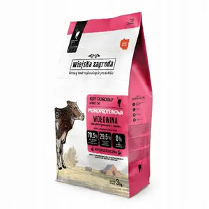 Сухой корм для собак wiejskazagroda Monoprotein Beef 3 кг — монопротеиновая говяжья формула для взрослых собак, 43% белка, 20% жира