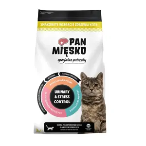 Dry cat food pan miĘsko Urinary & Stress Control 3 kg — adult, turkey, 36% protein, 15% fat