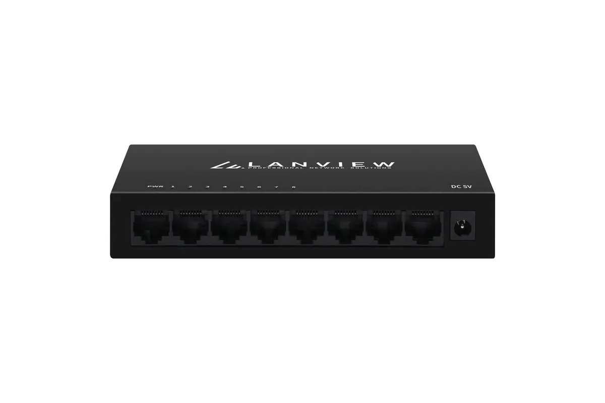 Lanview LVN-DESK-8PORT-1G nevadāms gigabitu tīkla slēdzis