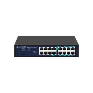 Nevadāms pārslēdzējs Lanview LVN-1U-16PORT-1G 16 portu 1 Gbps Ethernet, 1U rūterim