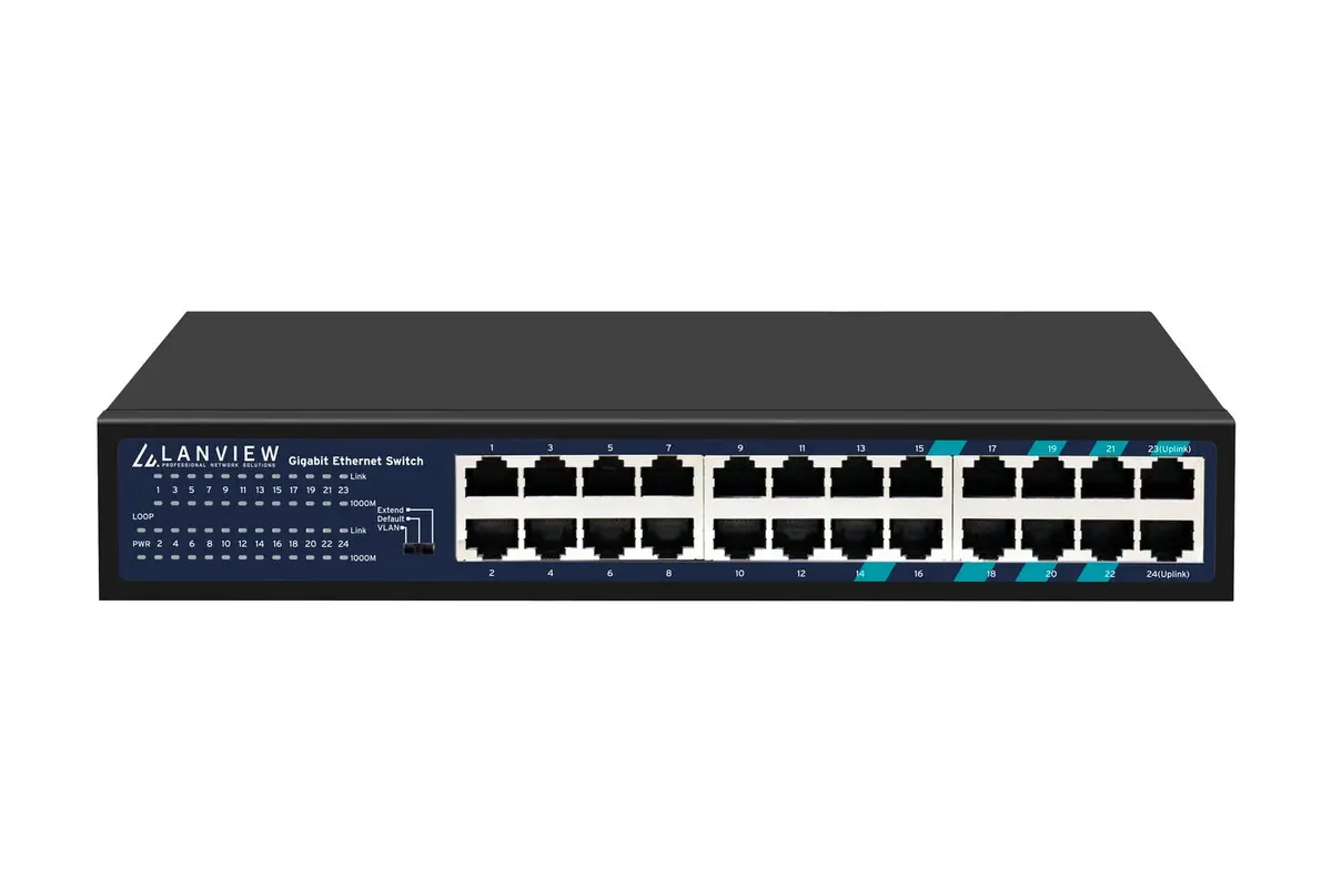 Lanview LVN-1U-24PORT-1G Neuzraudzīts Gigabit Ethernet tīkla