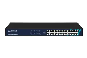 Lanview LVN-1UMOUNT-24PORT-1G nevadāms Gigabit Ethernet tīkla slēdzis ar 24 RJ-45 portiem un 48 Gbit/s komutācijas jaudu