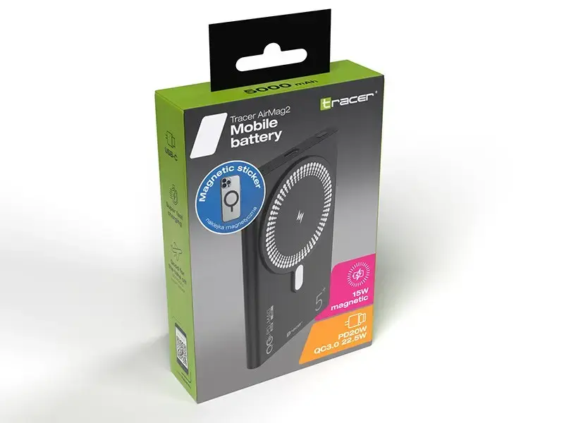 TRACER AirMag2 portable charger 5000 mAh Photo 2