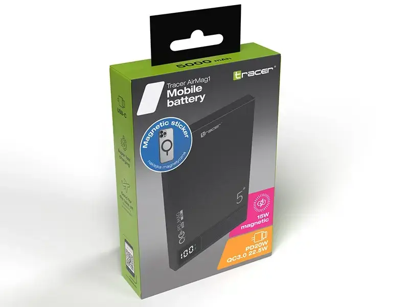 TRACER AirMag1 portable charger 5000 mAh Photo 2