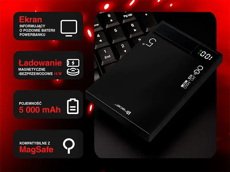 TRACER AirMag1 portable charger 5000 mAh Photo 5
