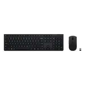 Клавиатура и мышь Lenovo 4X31R64328 — полноразмерная (100%), RF Wireless + Bluetooth, немецкая раскладка, черный