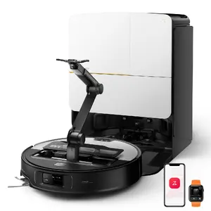 Roborock Saros Z70 Robot Vacuum Cleaner White 0.18 L Dust Capacity 6400 mAh Battery Lithium-Ion 180 min Runtime Wet Mopping 61 dB