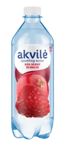 Flavored Sparkling Drinking Water Akvilė Red Berry Aroma 0.6 L