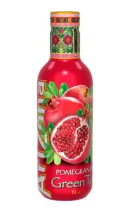 Beverage Arizona Green Tea with Pomegranate Flavor and Sweeteners 1 L PET