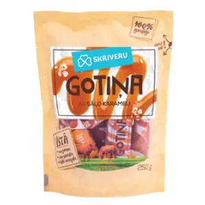 Confectionery Skrīveru Gotiņa with salted caramel 250 g by Skrīveru saldumi