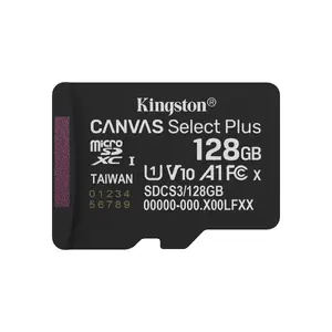 Flash Memory Kingston Technology 128GB microSDXC UHS-I Canvas Select Plus Gen3 150R A1