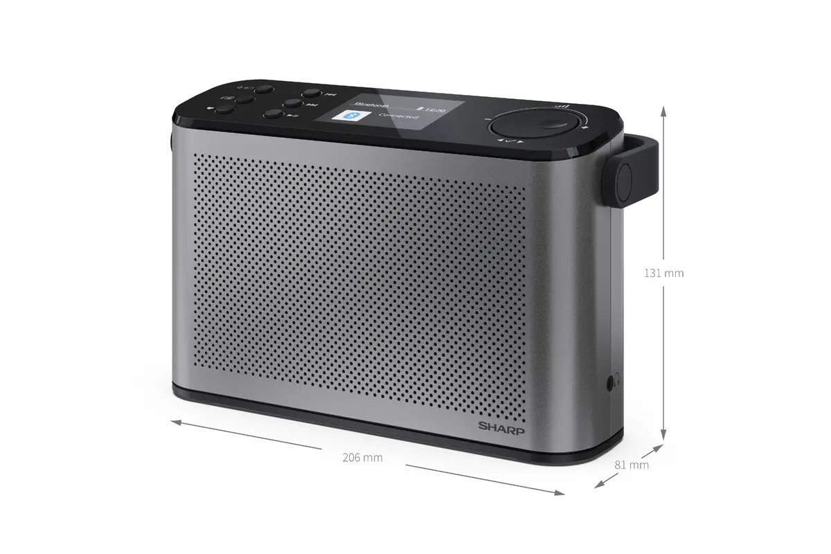 Sharp DR-P540(GY) OSAKA pārnēsājams stereo radio Photo 6
