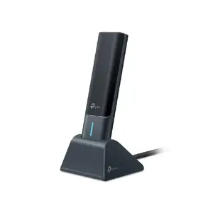 Беспроводной USB‑адаптер TP‑LINK Archer AXE3000 (Wi‑Fi 6E, три‑диапазон 2.4/5/6 ГГц, 3000 Мбит/с, чёрный)